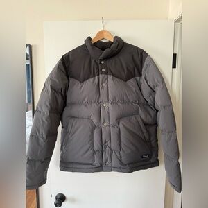 Patagonia Bivy Down Jacket Large Grey/Black
